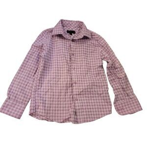 Andrew Fezza Boys Purple Long Sleeve Collared Button Up Shirt Size 6